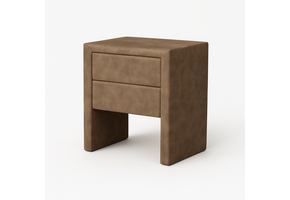 OP=OP Hocker met 2 lades Suede Taupe
