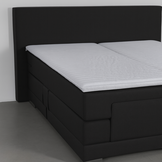 OP=OP Glad Hoofdbord (Elektrische boxspring President) 110 x 105 Skai Zwart