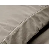 Velvet Uni Dekbedovertrek Taupe/Grijs