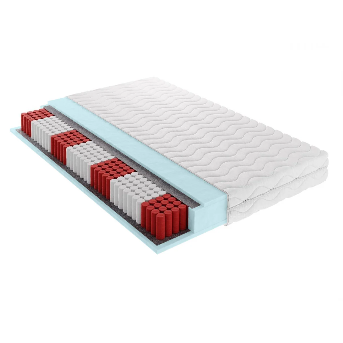 2dekans Boxspring Student 140 x 200 Beige - Incl. Pocketvering Koudschuim Matras 23 cm