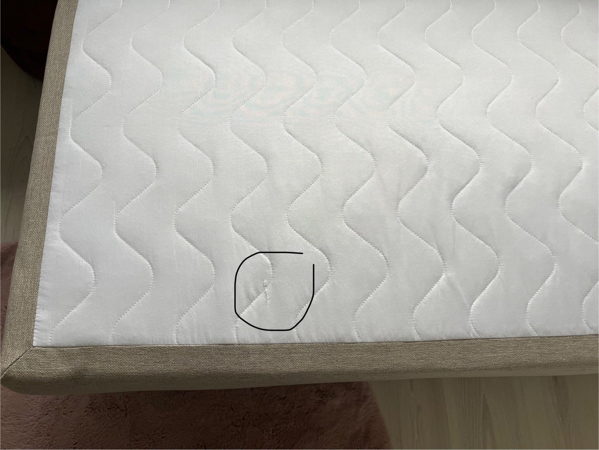 2dekans Opberg Box Rechts 70 x 200 Beige - incl. Matras - Stofschade matras - (Niet in originele verpakking)
