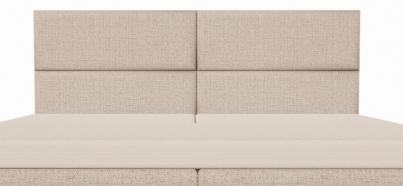 OP=OP Hoofdbord Quattro 180 x 130 Beige - 2-Delig - 4 blokken