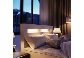 OP=OP Hoofdbord Lucius - 200 x 120 x 10 Velvet Bruin