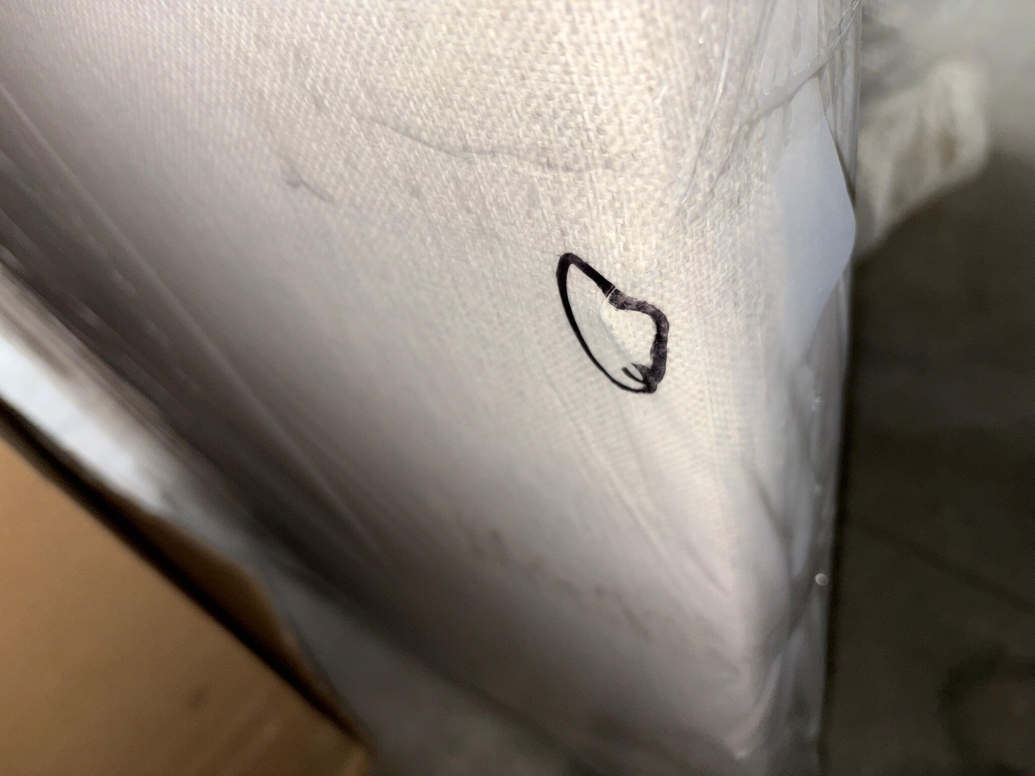 2dekans Hoofdbord Basic 140 x 100 Beige - Productiefout uitstekels zichtzijde