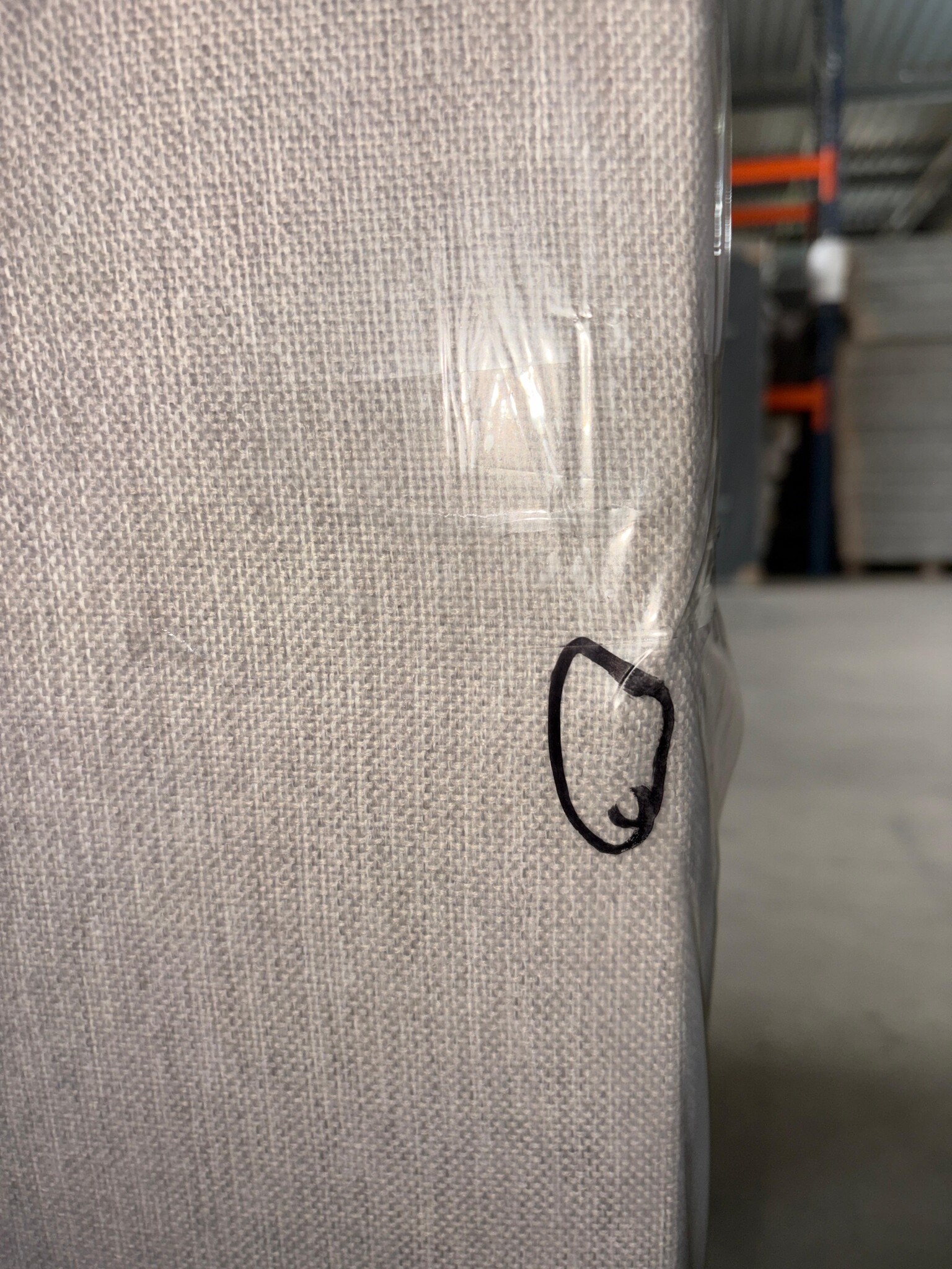 2dekans Hoofdbord Basic 140 x 100 Beige - Productiefout uitstekels zichtzijde