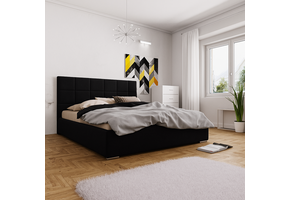 OP=OP Opbergbed Levi - 160 x 200 - Zwart