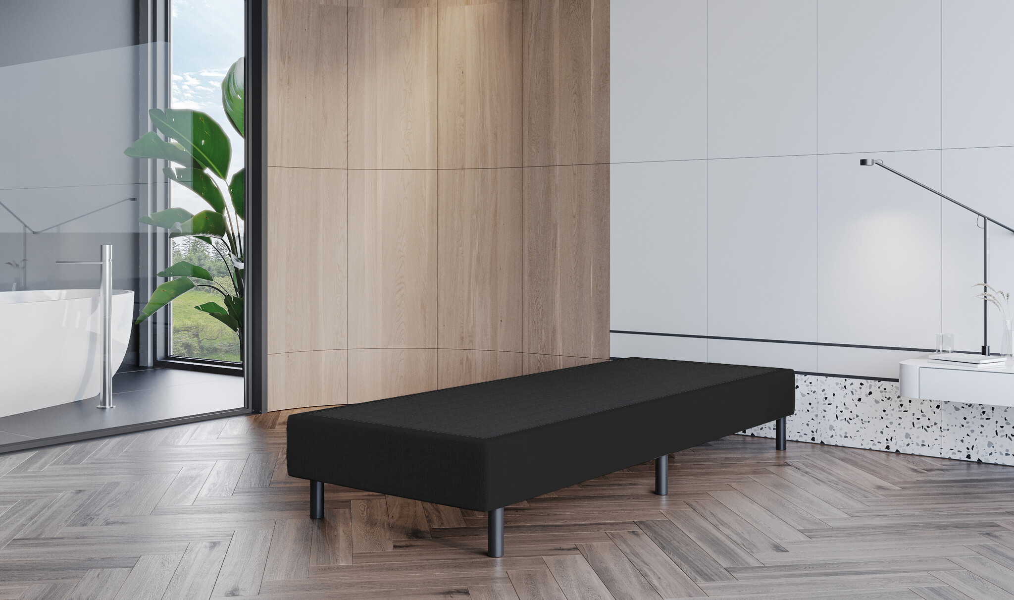 2dekans Boxspring Box 70 x 200 Zwart - [Niet in originele verpakking]