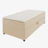 2dekans Opberg Box Rechts 90 x 200 Beige - incl. Matras - (Stofschade + Niet in originele verpakking)