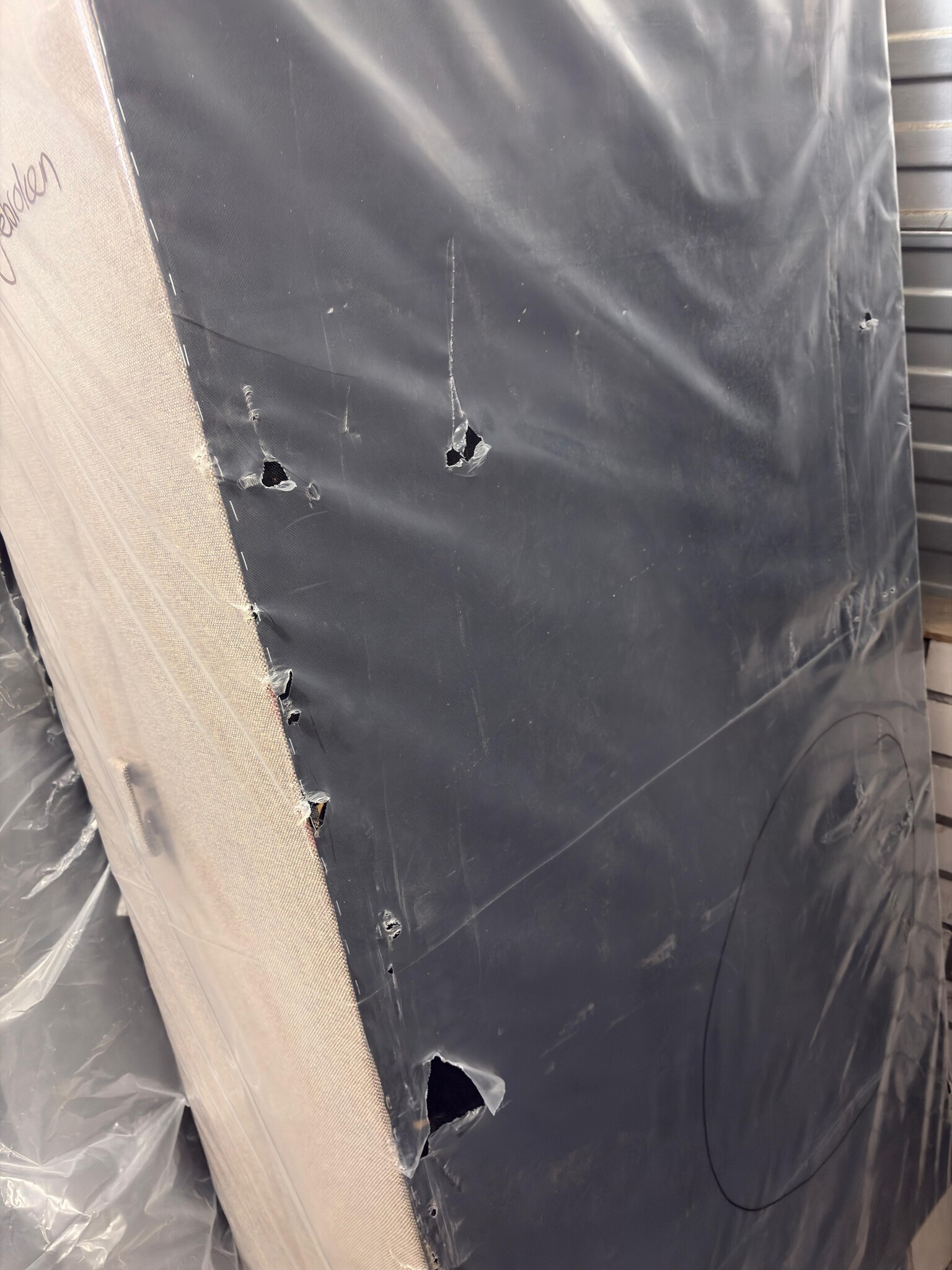 2dekans Opbergboxen met Lade - 180 x 220 DonkerBeige - Diverse Schades - Zonder Hoofdbord