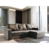 OP=OP Slaapbank met opbergruimte Noa | Hoekbank - Velvet Zalm