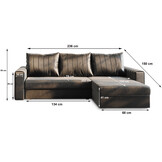 OP=OP Slaapbank met opbergruimte Noa | Hoekbank - Velvet Zalm