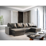 OP=OP Slaapbank met opbergruimte Noa - U-Bank - Skaileer Zand