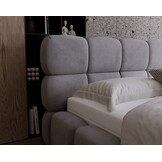 OP=OP Opberg Bed Como 180 x 200 Suedelook Antraciet