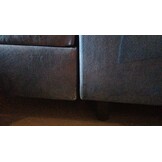 Showroommodel - Slaapbank met opbergruimte Sem | U-bank XL - Links - Salvador Blauw - Stofschade