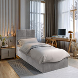 OP=OP Opberg Boxspring Levi 80 x 200 Grijs