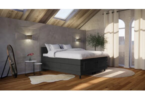 OP=OP Elektrische Boxspring Delux - 180 x 200 Antraciet