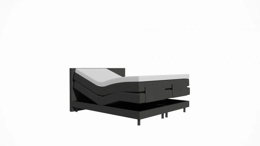 OP=OP Elektrische Boxspring Delux - 180 x 200 Antraciet