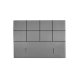 2dekans Hoofdbord Levi  200 x 120 Suede Mosgroen - Stofschade zijkant