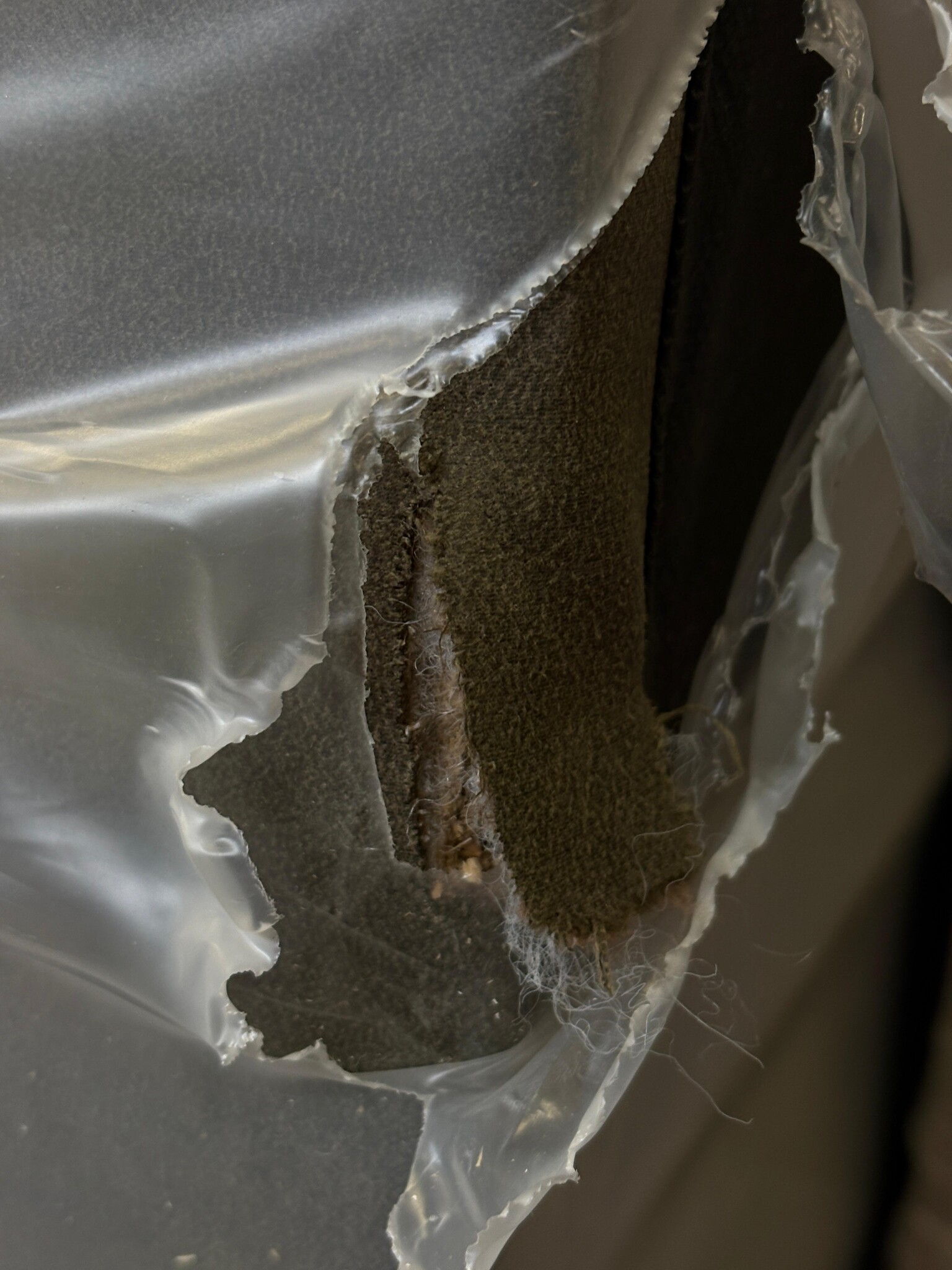 2dekans Hoofdbord Levi  200 x 120 Suede Mosgroen - Stofschade zijkant