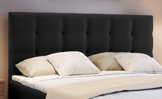 2dekans Hoofdbord Bloss 140 x 120 Zwart - (Schade achterkant)