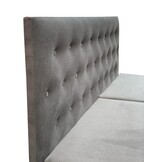 ACTIEDEAL Opbergboxspring 180 x 200 Velvet Zwart | GRATIS TOPPER + Hoofd- en Voetbord Fondi + 40 cm Hoge Opslagruimte