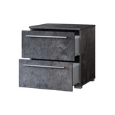 OP=OP Nachtkastje met 2 Lades Nimes - Marmer