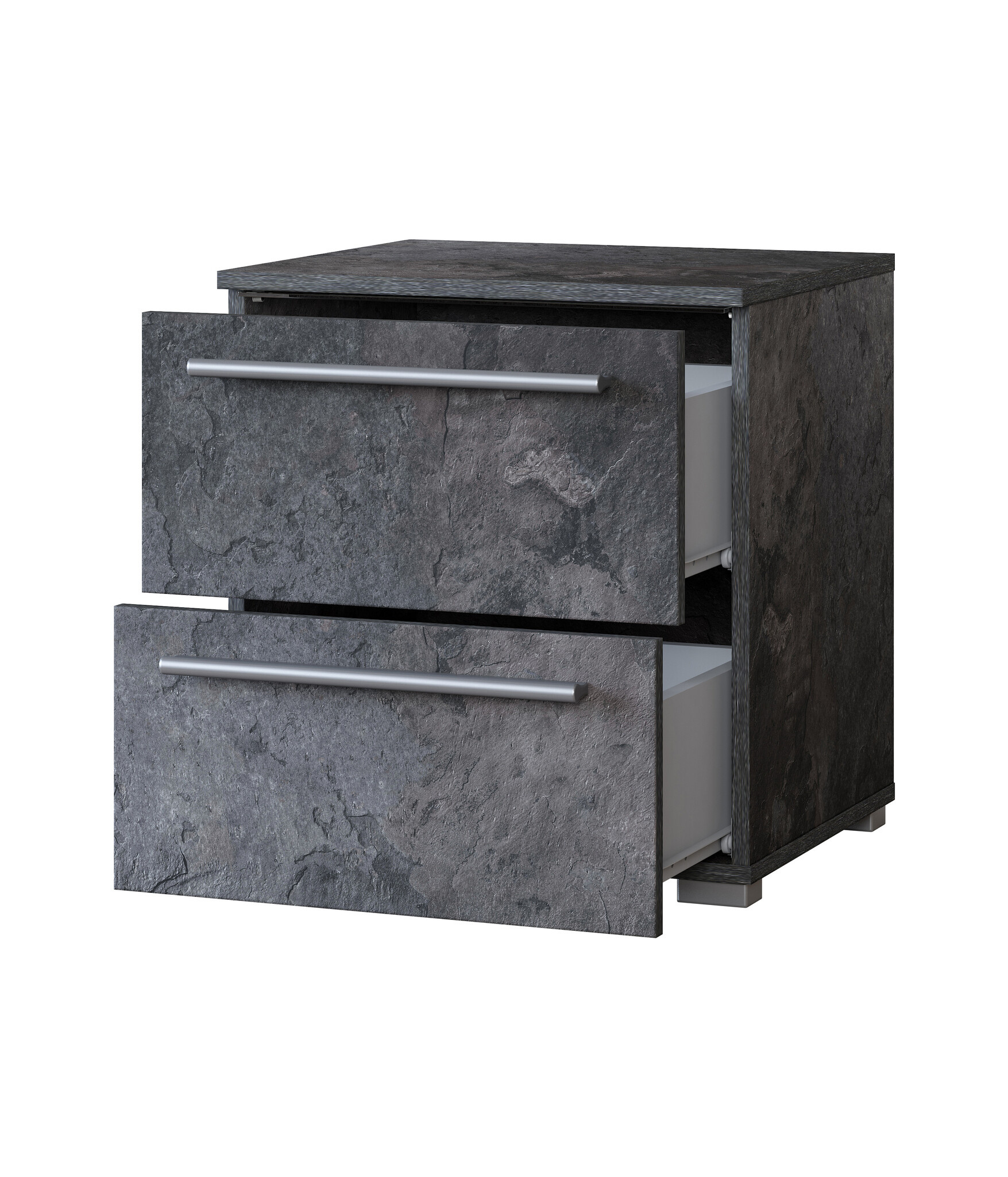 OP=OP Nachtkastje met 2 Lades Nimes - Marmer