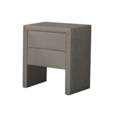 OP=OP Nachtkastje met 2 Lades - Taupe - 45 x 45 x H60