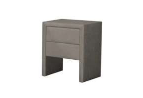 OP=OP Nachtkastje met 2 Lades - Taupe - 45 x 45 x H60