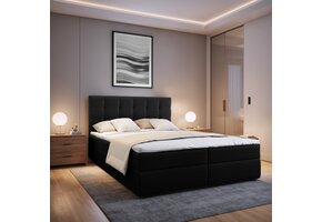 2dekans Opberg Boxspring Bloss 140 x 200 Zwart [ Stofschade Niet Zichtzijde -  Niet in originele verpakking]