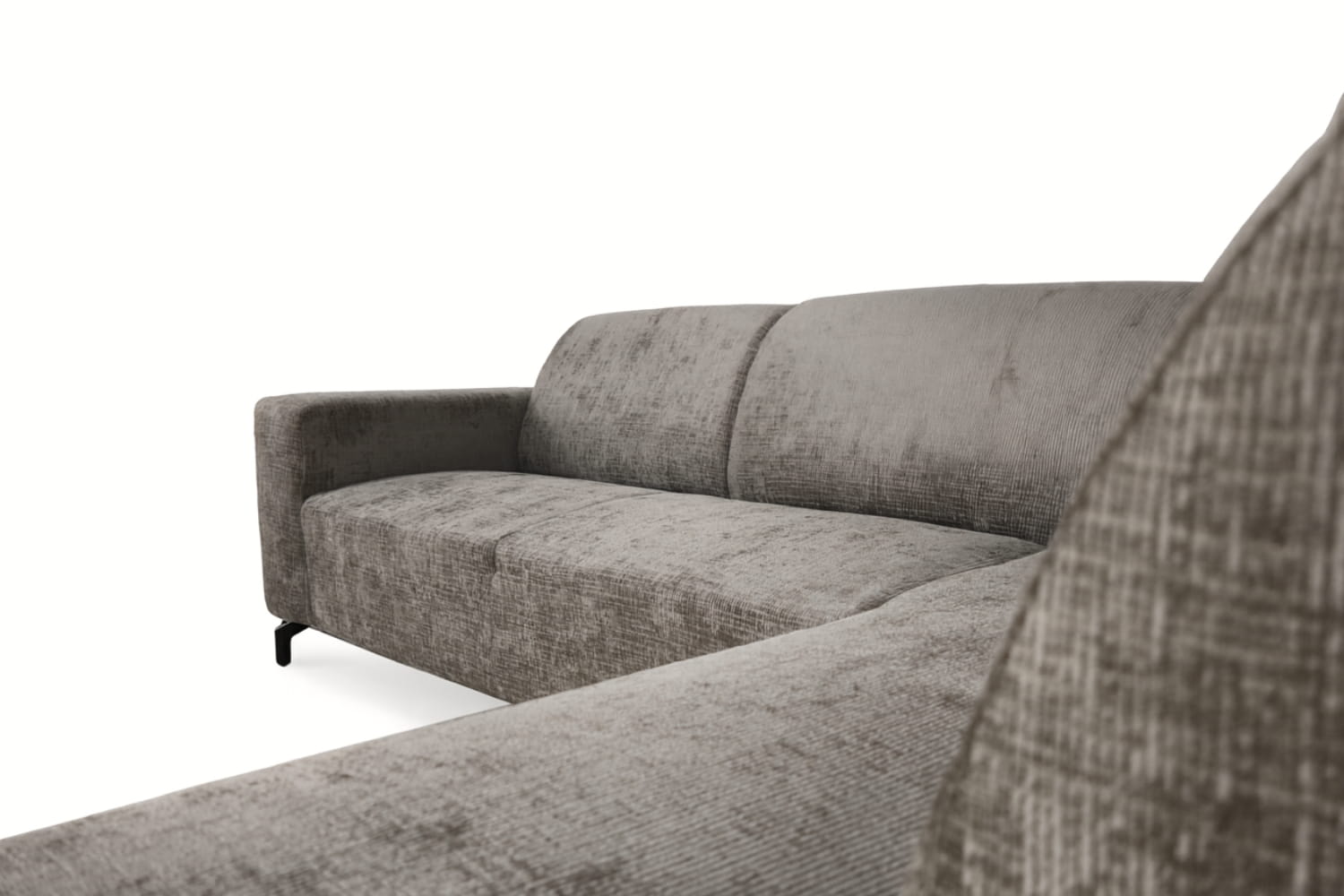 Hoekbank Mara met luxe stoffen en kleuren naar keuze !