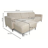 Hoekbank Romy met luxe stoffen en kleuren naar keuze!