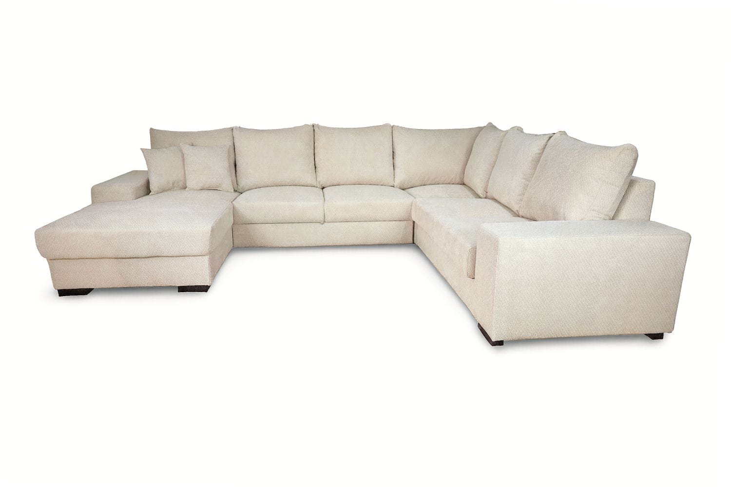 Slaapbank met opbergruimte  | U-bank Gaia met luxe stoffen en kleuren naar keuze!