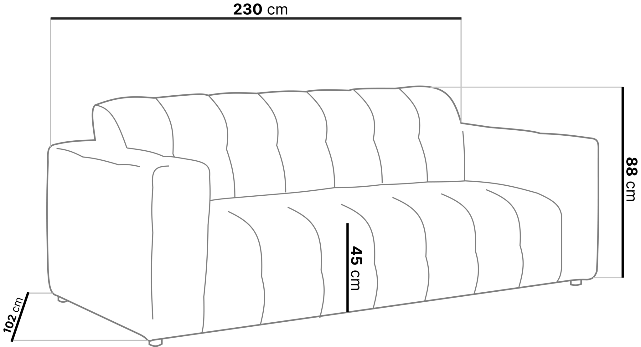 Zitbank Sara 3-persoons met luxe stoffen en kleuren naar keuze !