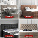 Stel zelf de boxspring vast Comfort naar wens samen!