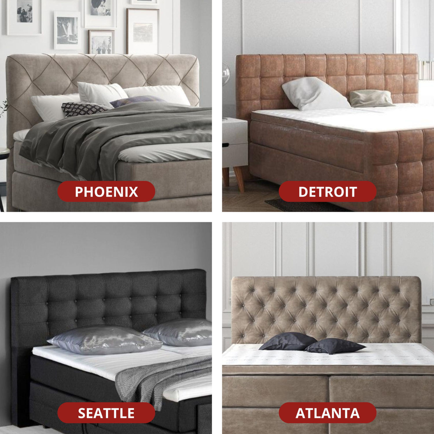 Stel zelf de Black Friday boxspring vast naar wens samen!