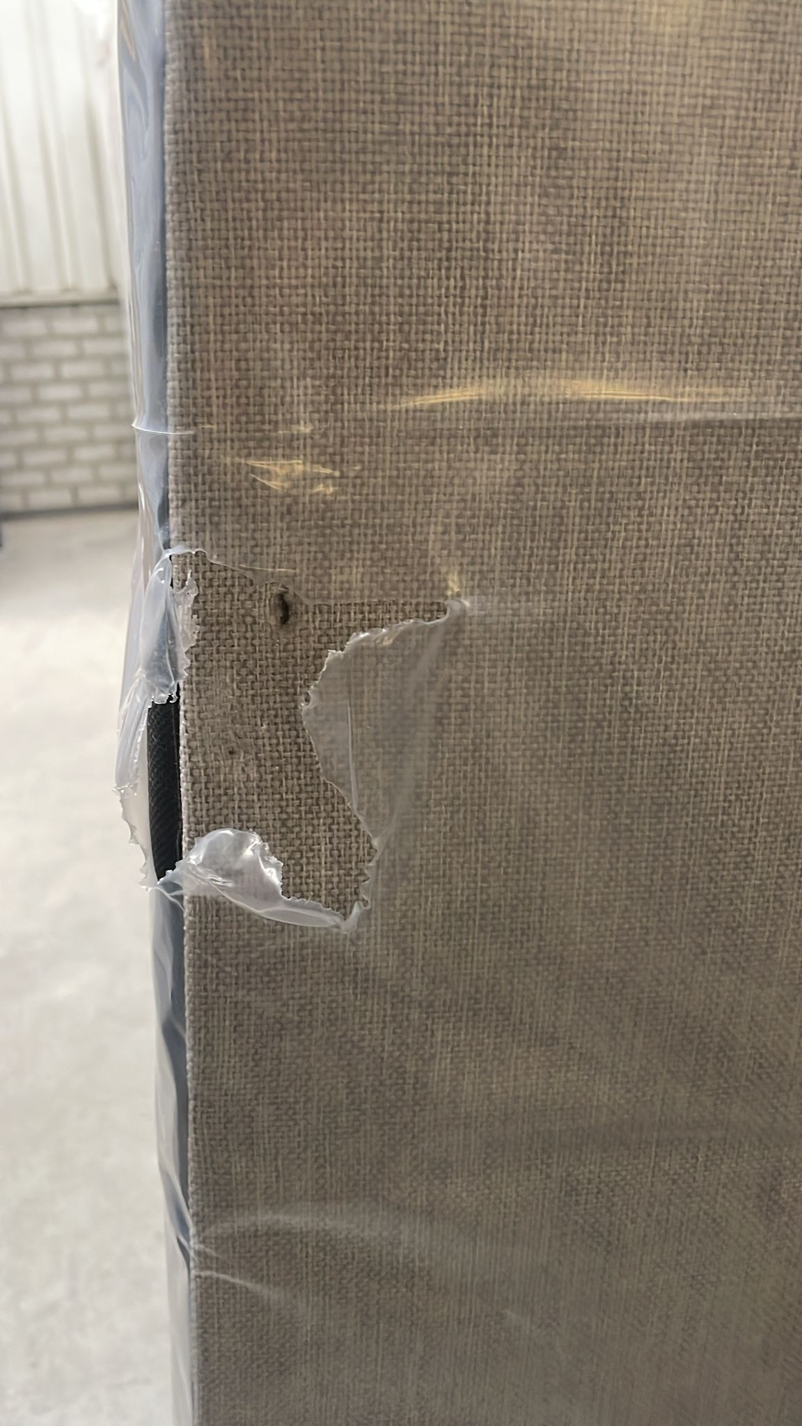 2dekans Vaste Boxspring Box Zonder Matras 90 x 210 Beige - (Stofschade zijkant + Niet in originele verpakking)