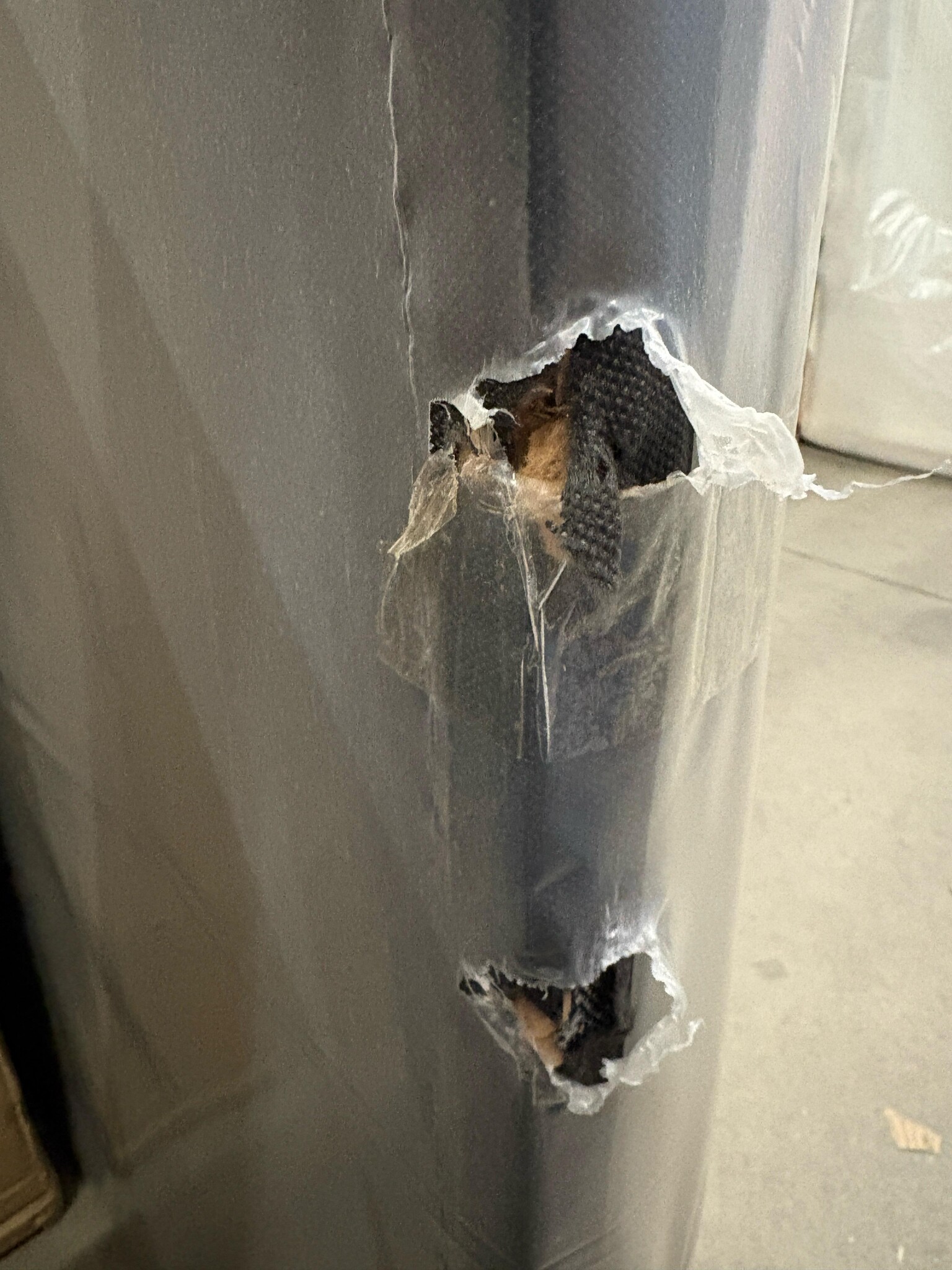 2dekans Hoofdbord Basic 180 x 100 - Antraciet - Stofschade zijkant + Achterkant