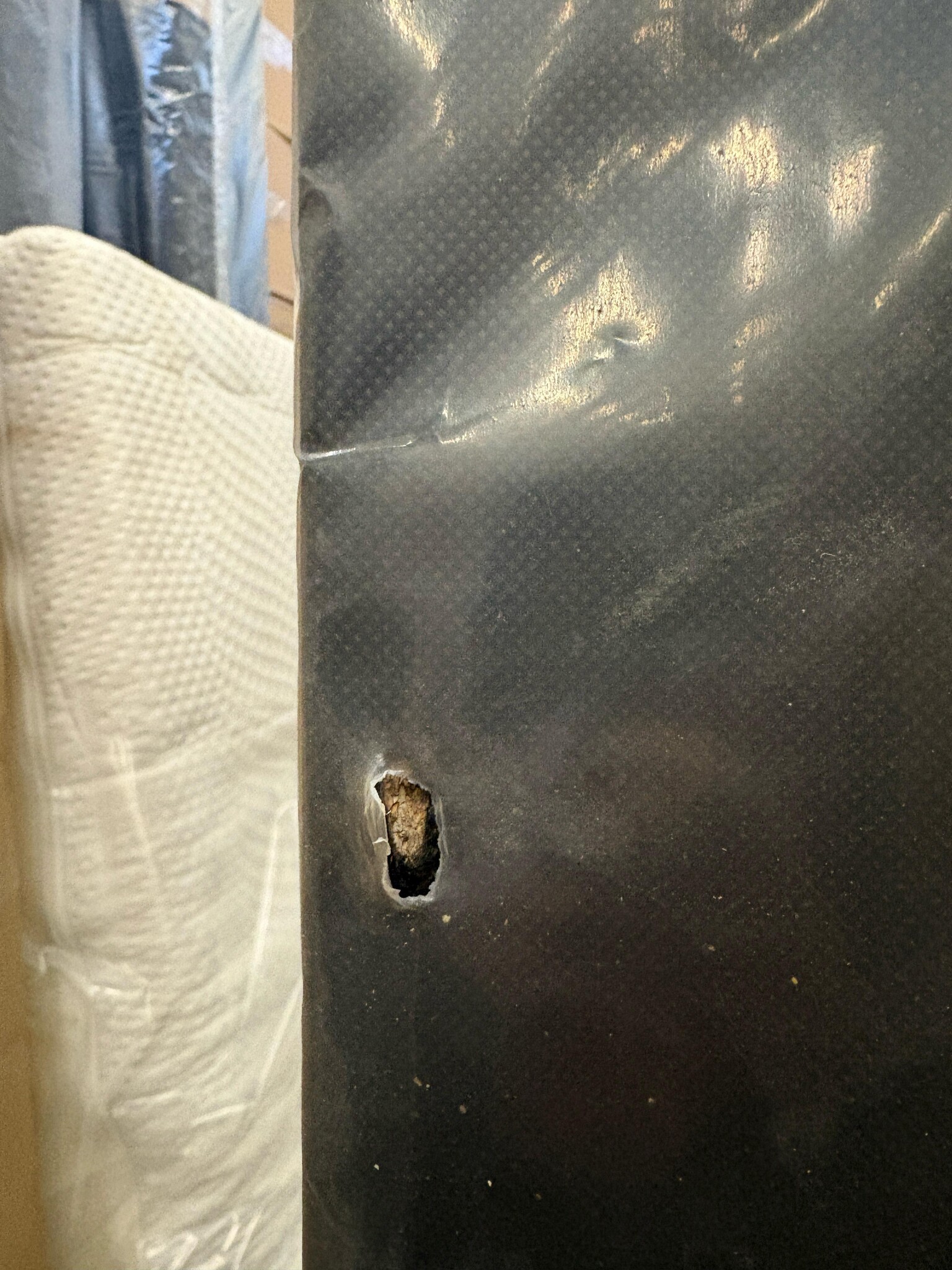 2dekans Hoofdbord Basic 180 x 100 - Antraciet - Stofschade Achterkant