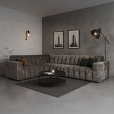 Hoekbank Sara met luxe stoffen en kleuren naar keuze!