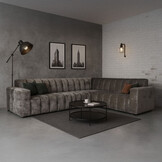 Hoekbank Sara met luxe stoffen en kleuren naar keuze!