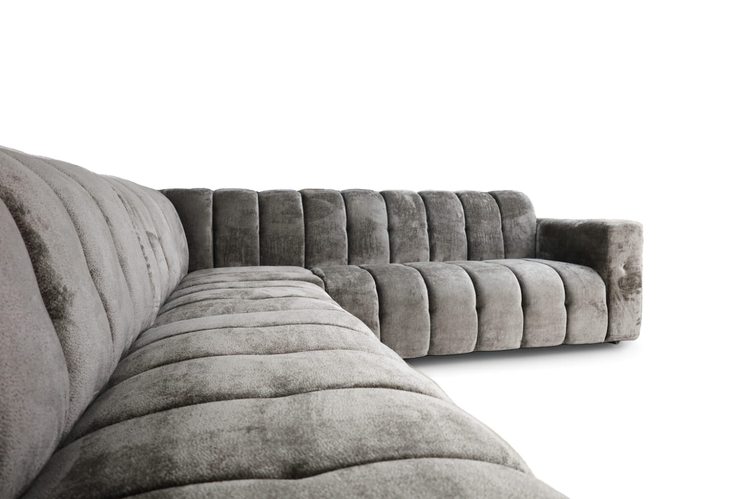 Hoekbank Sara met luxe stoffen en kleuren naar keuze!