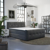 Stel zelf de boxspring met opbergruimte naar wens samen!