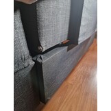 2dekans Elektrische Boxspring King - Zonder hoofdbord - 160 x 200 Zwart/Antraciet [Stofschade hoeken + Niet in originele verpakking]