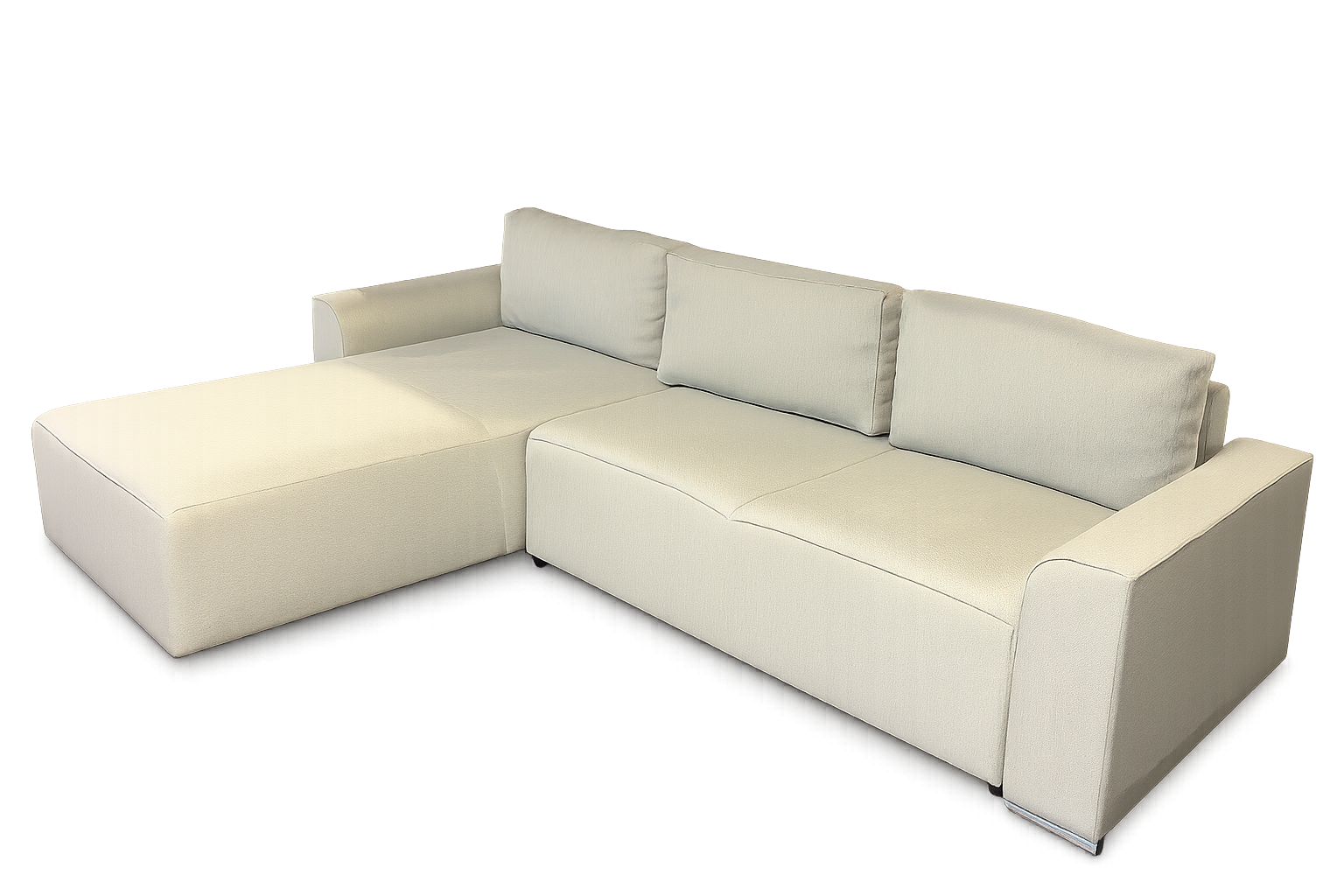 Showroommodel Hoekbank Guus - L-Hoekbank met opbergruimte - Lindegroen - Links (Niet in originele verpakking)