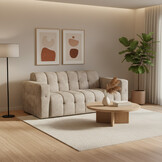 Zitbank Sara 3-persoons met luxe stoffen en kleuren naar keuze !