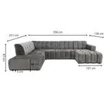 U-bank Sara met luxe stoffen en kleuren naar keuze!