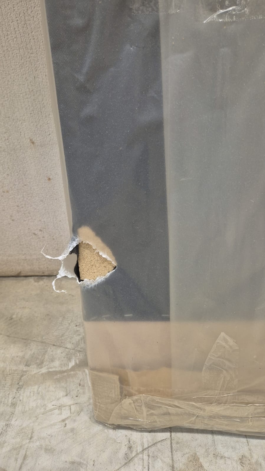 2dekans Opberg boxspring Levi 140 x 200 Beige - Stofschade Hoofdbord (Niet zichtzijde)