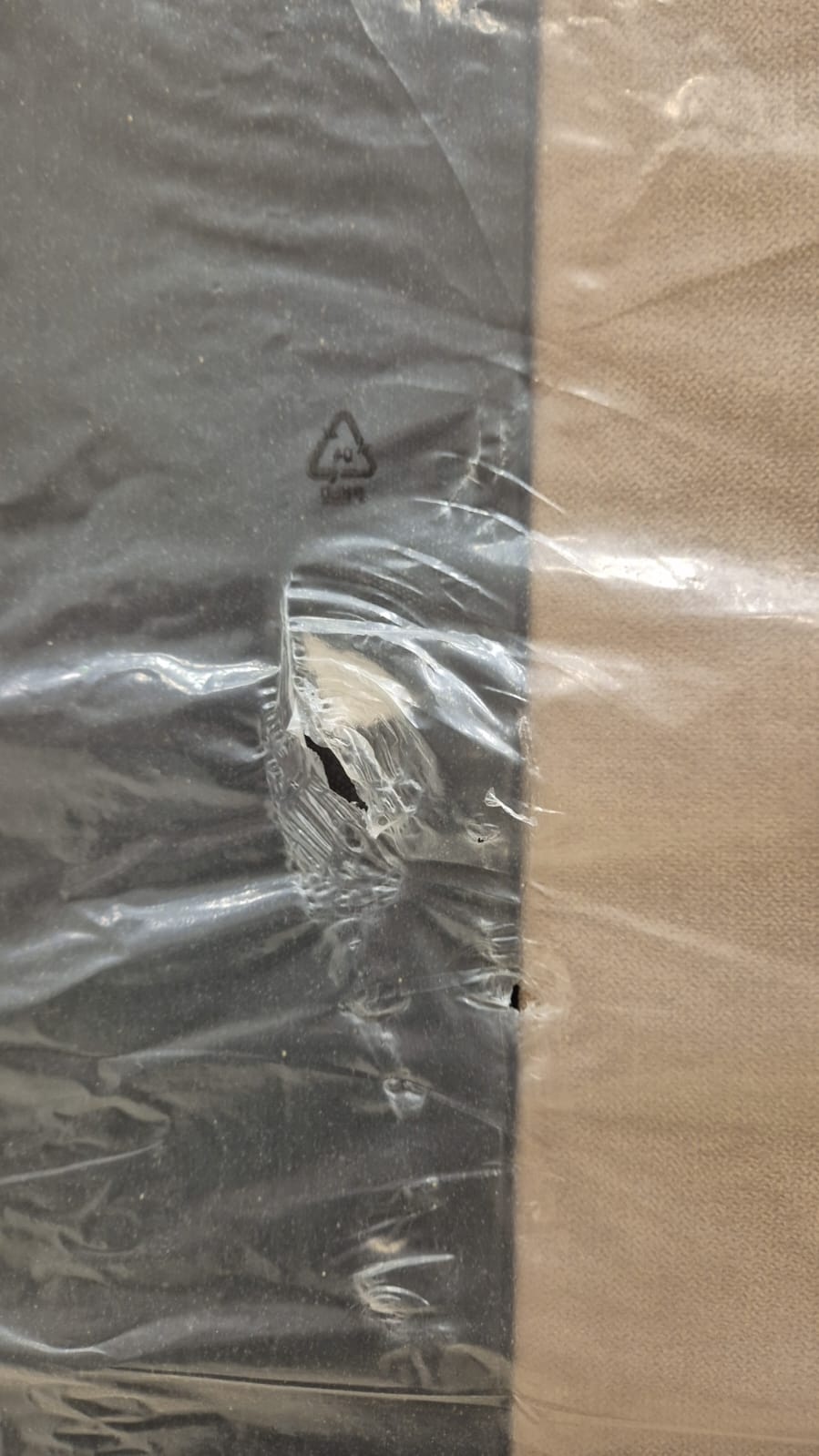 2dekans Opberg boxspring Levi 180 x 200 Beige - Stofschade linkerbox