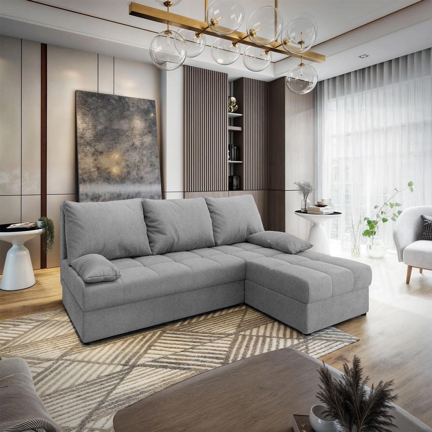 Hoekbank Rio - Slaapbank met opbergruimte - Zitcomfort Stevig